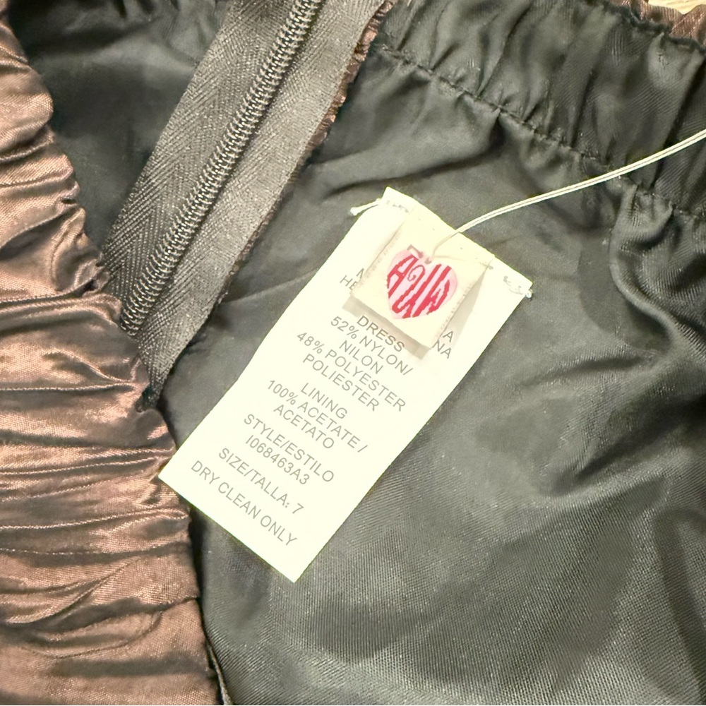 NWT Vintage Chocolate Cocktail Dress - Picture 4 of 5